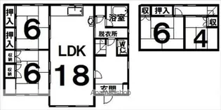 北海道中川郡池田町字旭町6丁目【一戸建】の間取り