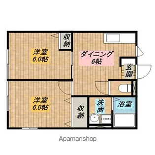 ミレニアムKAZU【1階】の間取り