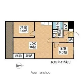 パークタウン小田井【4階】の間取り