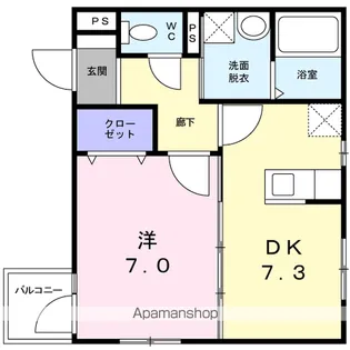 マロン レジデンス【3階】の間取り