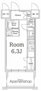 エンクレスト天神GLEE【13階】の間取り