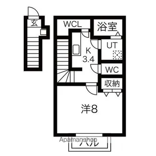 1Kの間取り画像