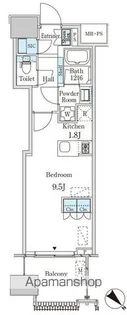 レガシス中目黒【6階】の間取り