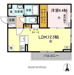 アンベリール【3階】の間取り