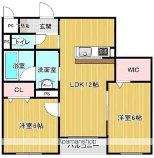 レジデンス大縄町【1階】の間取り
