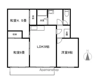 サンシティやよい【2階】の間取り