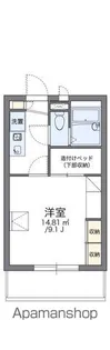 レオパレス桜水【204号室】の間取り