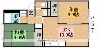 サニーグリーン北喜【2階】の間取り