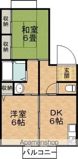 CASA竹風館【2階】の間取り