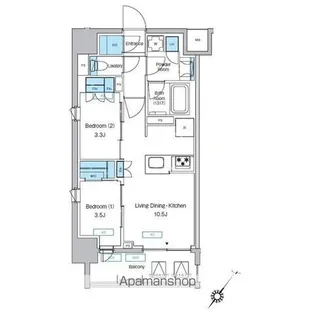 プレディアコート大森山王【3階】の間取り