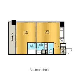 パークアクシス東陽町【1501号室】の間取り