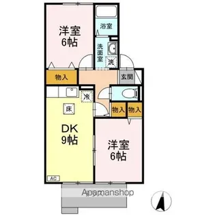 GREEN VILLAGE ABC【1階】の間取り