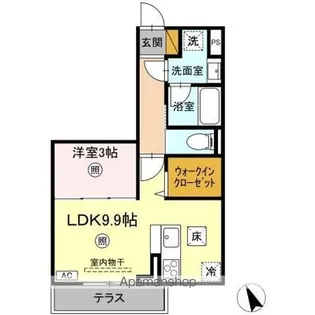 SERENVITA富士崎【1階】の間取り