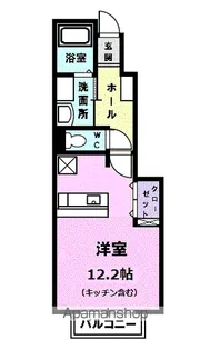 シャン・ド・フルール美鈴【1階】の間取り
