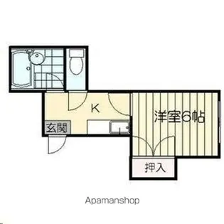 AOBA62【208号室】の間取り