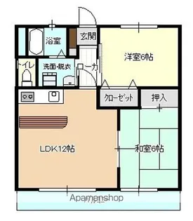 ハイツJYO【102号室】の間取り