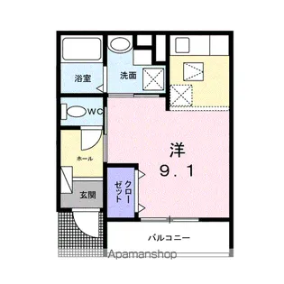 heights laurier【1階】の間取り