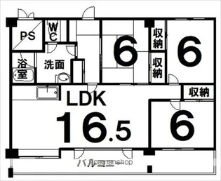 帯広マンション第2【8階】の間取り