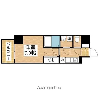 愛知県名古屋市瑞穂区洲雲町4丁目【マンション】の間取り
