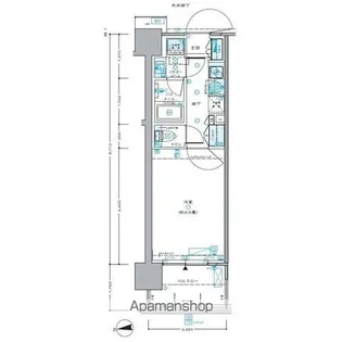 セントラルプレイス新宿御苑前【10階】の間取り