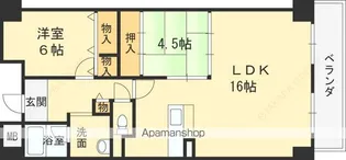 パークサイド北澤【202号室】の間取り