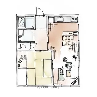 ニューハイツ美濃【1階】の間取り