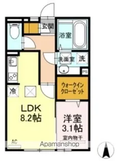 コンフィデンスK.S近見【1階】の間取り