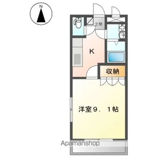 ルーエン ハイツ【203号室】の間取り