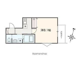 MELLAS西川口Ⅳ【3階】の間取り