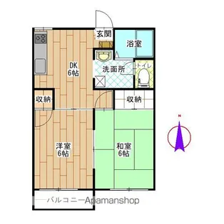 タウニー カサイ【203号室】の間取り