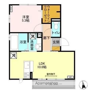 カインドネスハート【2階】の間取り