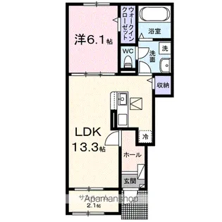 富夢想家 十一番館【1階】の間取り