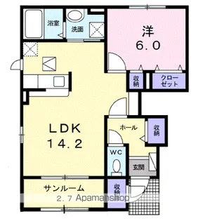 ポプラール610【1階】の間取り