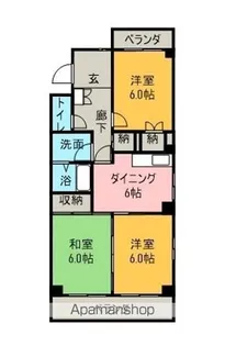 サンライズ・タケソウ【1階】の間取り