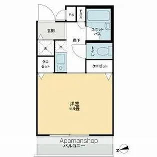 1Kの間取り画像