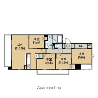 ガーラ・レジデンス三鷹シャインパークス【6階】の間取り