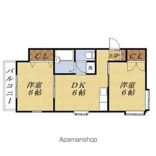 ストークハイツ真【A-1号室】の間取り