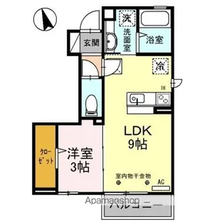 ファミィーユ K【1階】の間取り