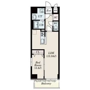 PRIMAL千種STELO【407号室】の間取り