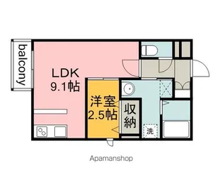 月光南観音壱番館【3階】の間取り