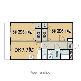 クローバー【301号室】の間取り