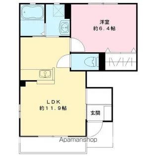 プルミエール野澤 D【101号室号室】の間取り