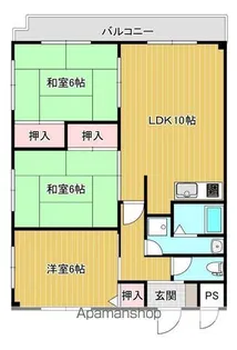 シャトーヴィオレ【203号室】の間取り