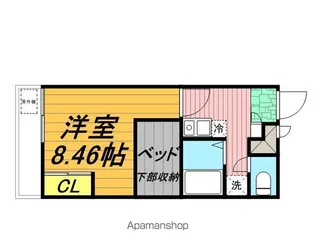 レオパレスMAモール【2階】の間取り