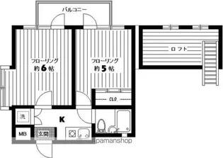 ルミナール大和町【3階】の間取り