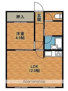 ハイツあるば【302号室】の間取り