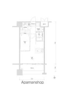 エンクレスト博多EXCEED【7階】の間取り