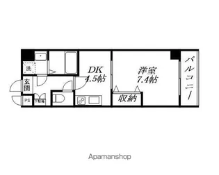 るなそる【4階】の間取り