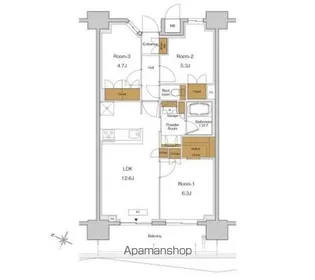 RJRプレシア東十条ガーデン【10階】の間取り