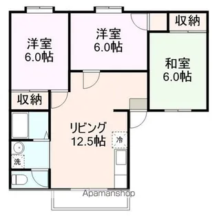 セレッソ東芝中【205号室】の間取り